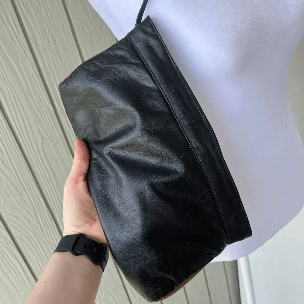 Vintage 70s Juliette Originals Leather Colorblock Crossbody Bag Purse - Picture 6 of 9